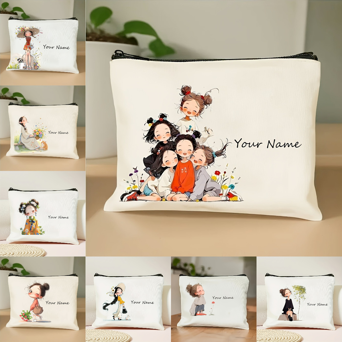 Beauty And Makeup - Korean-Style Anime Girl Makeup Bag Custom