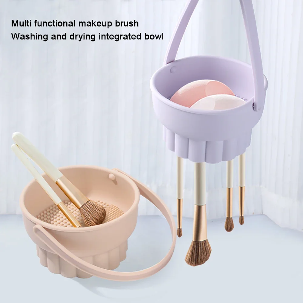 Makeup Brush Set - 1PC Silicone Washing Bowl Makeup Brush