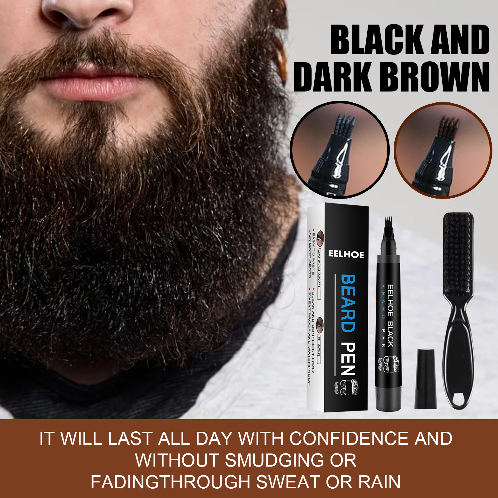 Beauty And Makeup - Beard Fillering Pen Kit Thicken Stubble