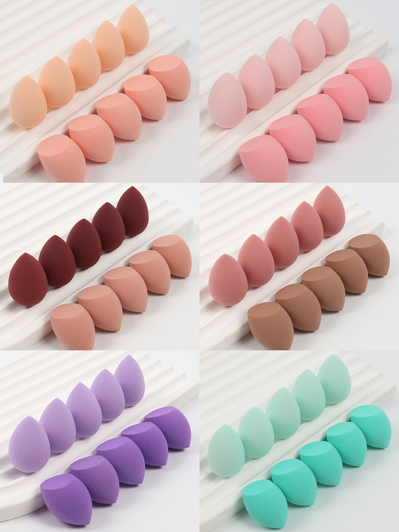 Beauty Makeup Egg - 10 Mini Makeup Sponges (Egg Egg)