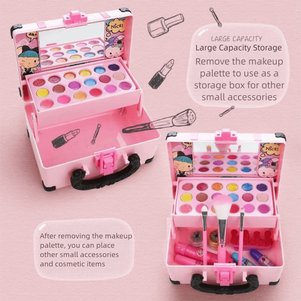 Beauty Makeup Kit Box - Lipstick Children's Makeup Eye Shadow Makeup
