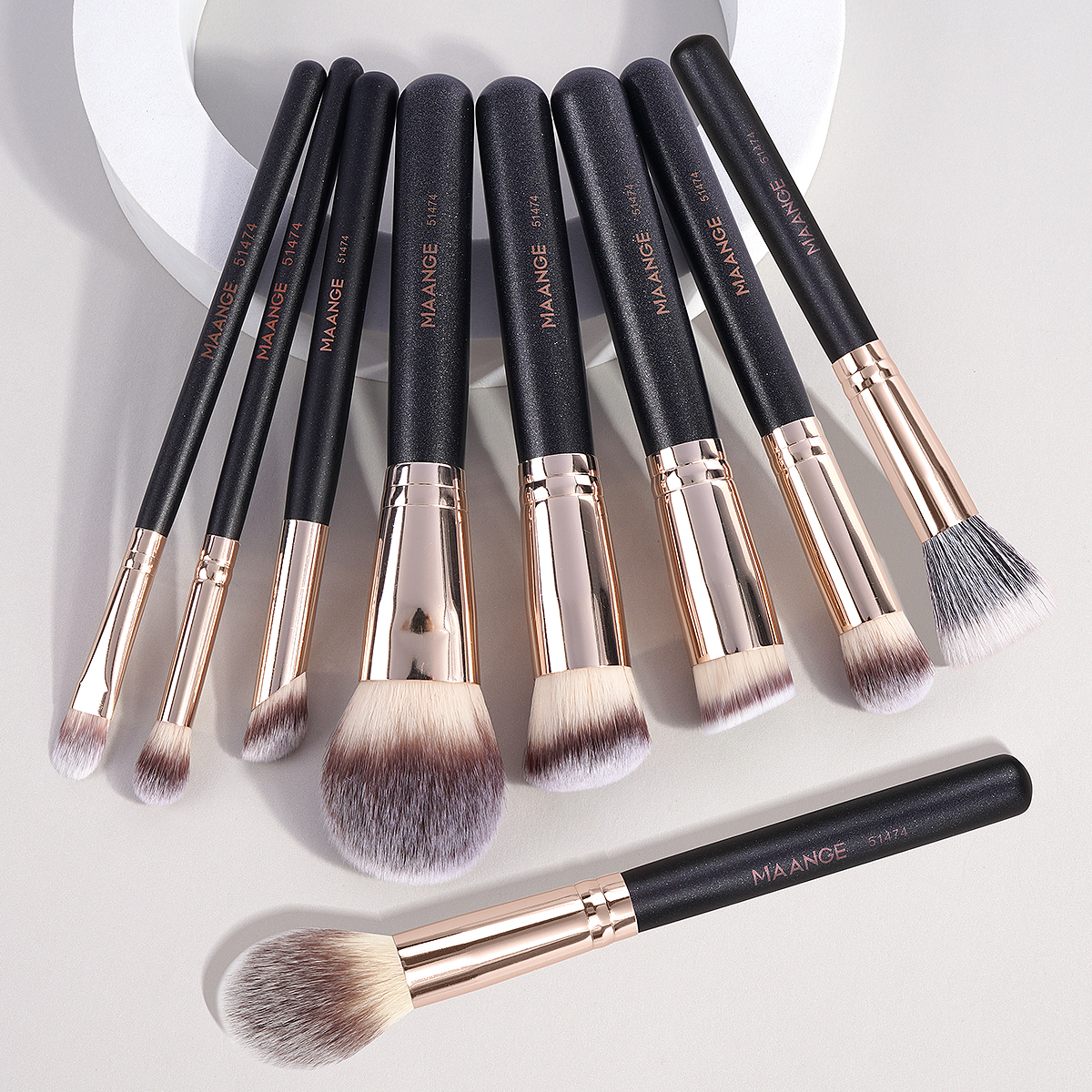 Beauty Makeup Kit Box - MAANGE Makeup Brush Set Professional 9pcs