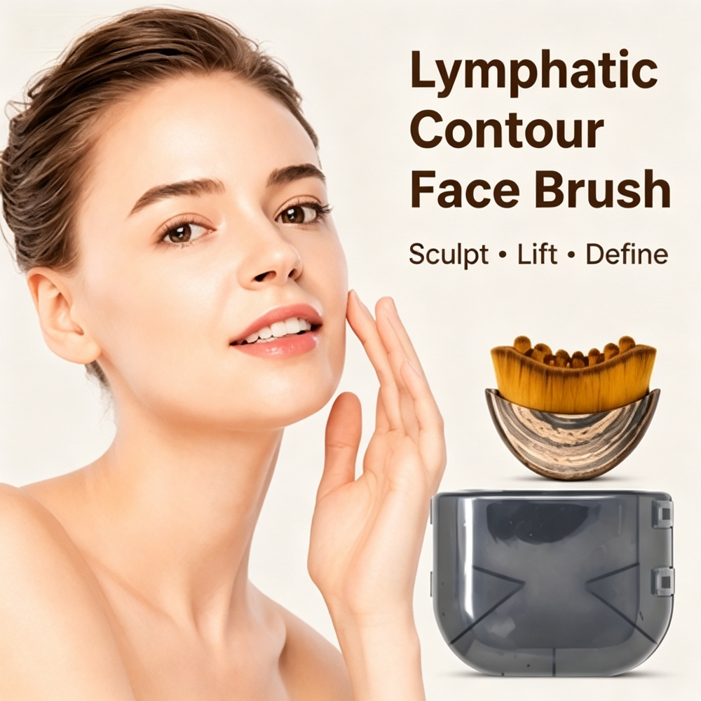 Beauty Makeup Artist - Portable Lymphatic Contour Brush Facial Chin