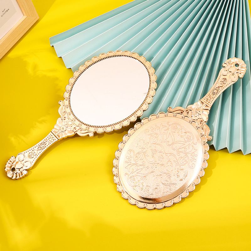Beauty Rose Makeup - Rose Gold Portable Vintage Makeup Mirror