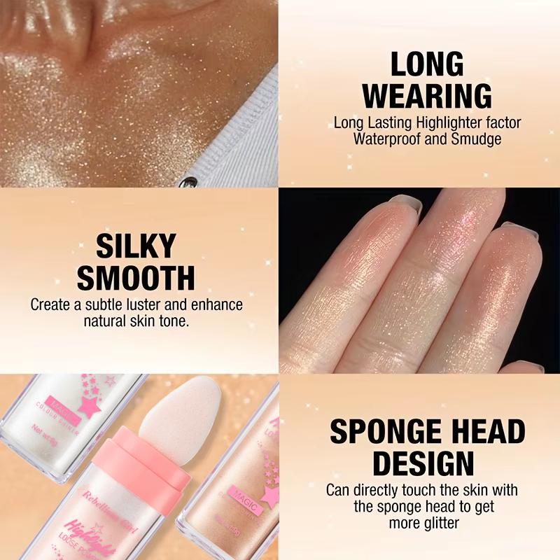 3 Color Fairy Powder Highlight - đánh giá và giá Fenty Beauty Makeup Highlighter
