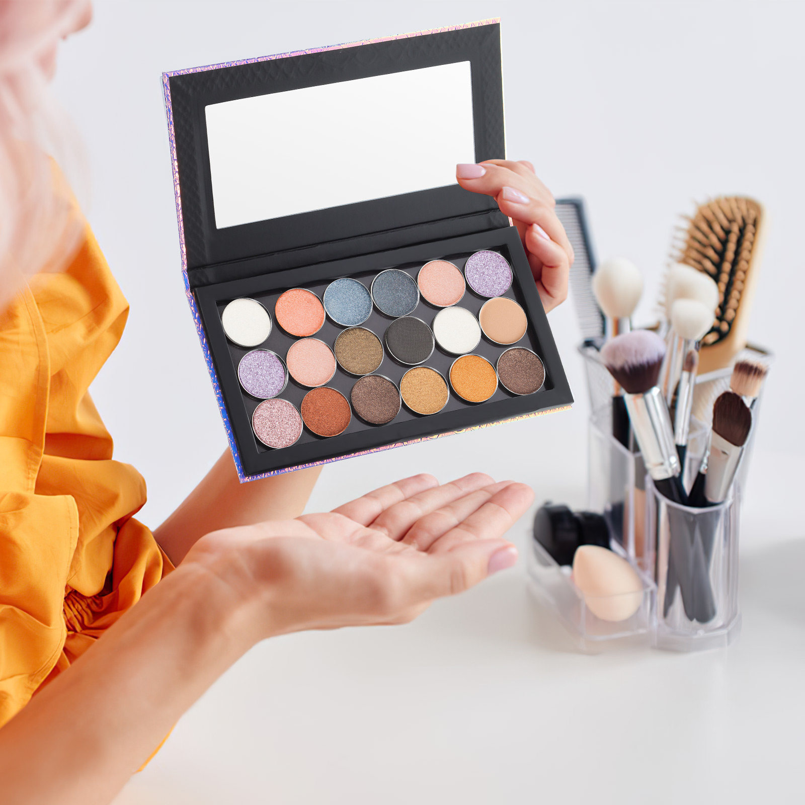 1Set Magnetic Makeup Palette E - đánh giá và giá Eyeshadow Palette