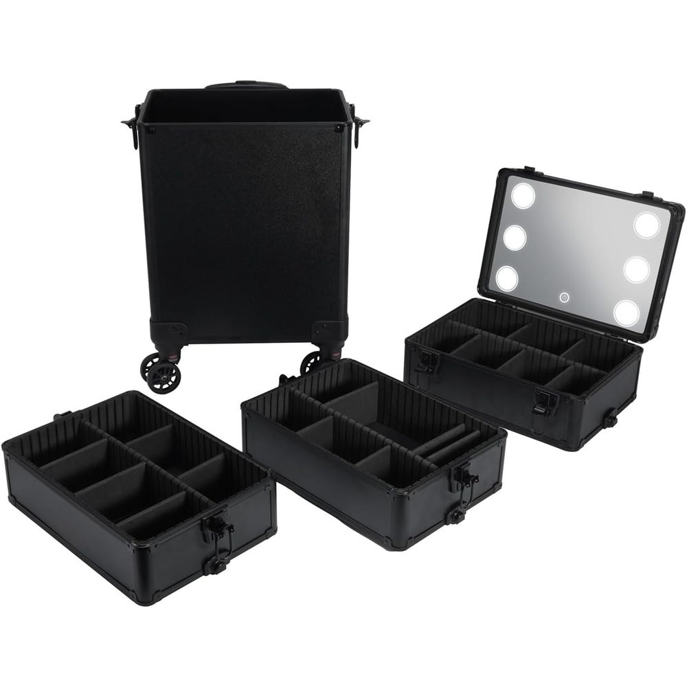4-in-1 Makeup Train Case with  - đánh giá và giá Beauty And Makeup