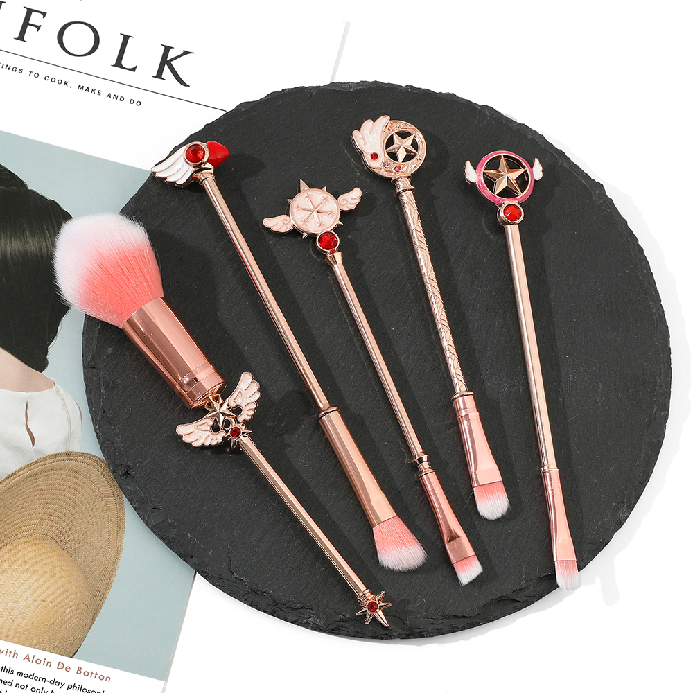 Sailor Moon Makeup Brushes Set - đánh giá và giá Beauty No Makeup