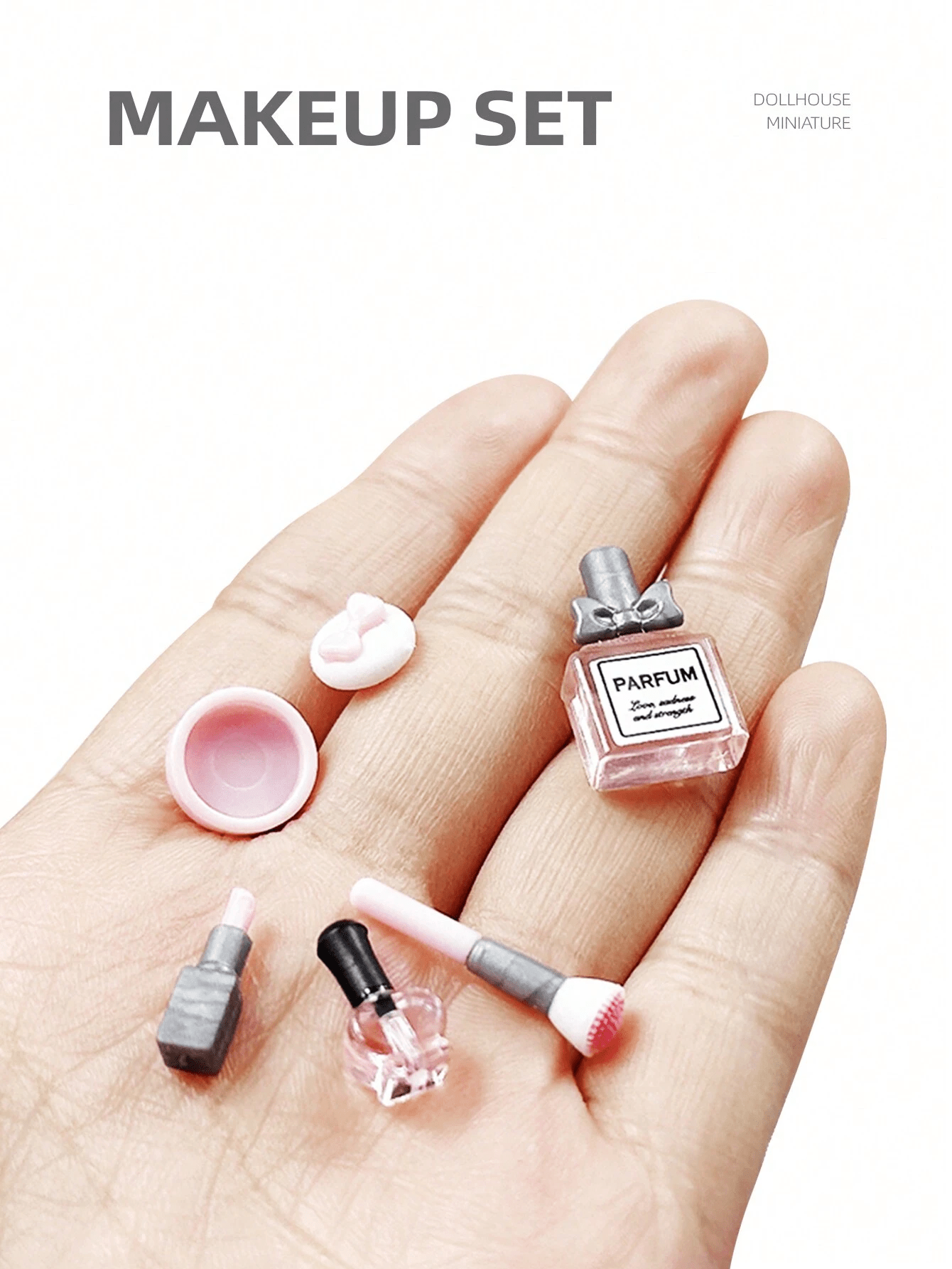 5 Pcs/Set Dollhouse Miniature  - đánh giá và giá Makeup Brush Set