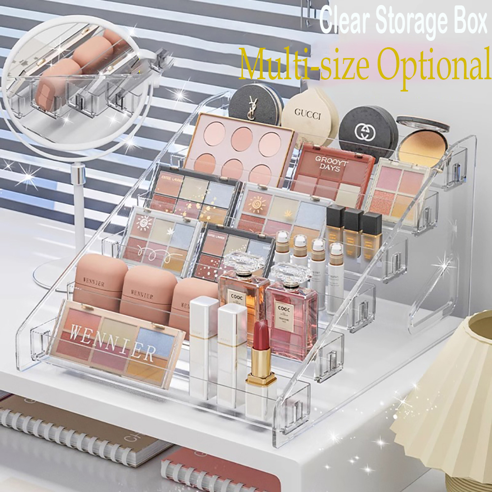 Transparent Storage Box Makeup - đánh giá và giá Eyeshadow Palette