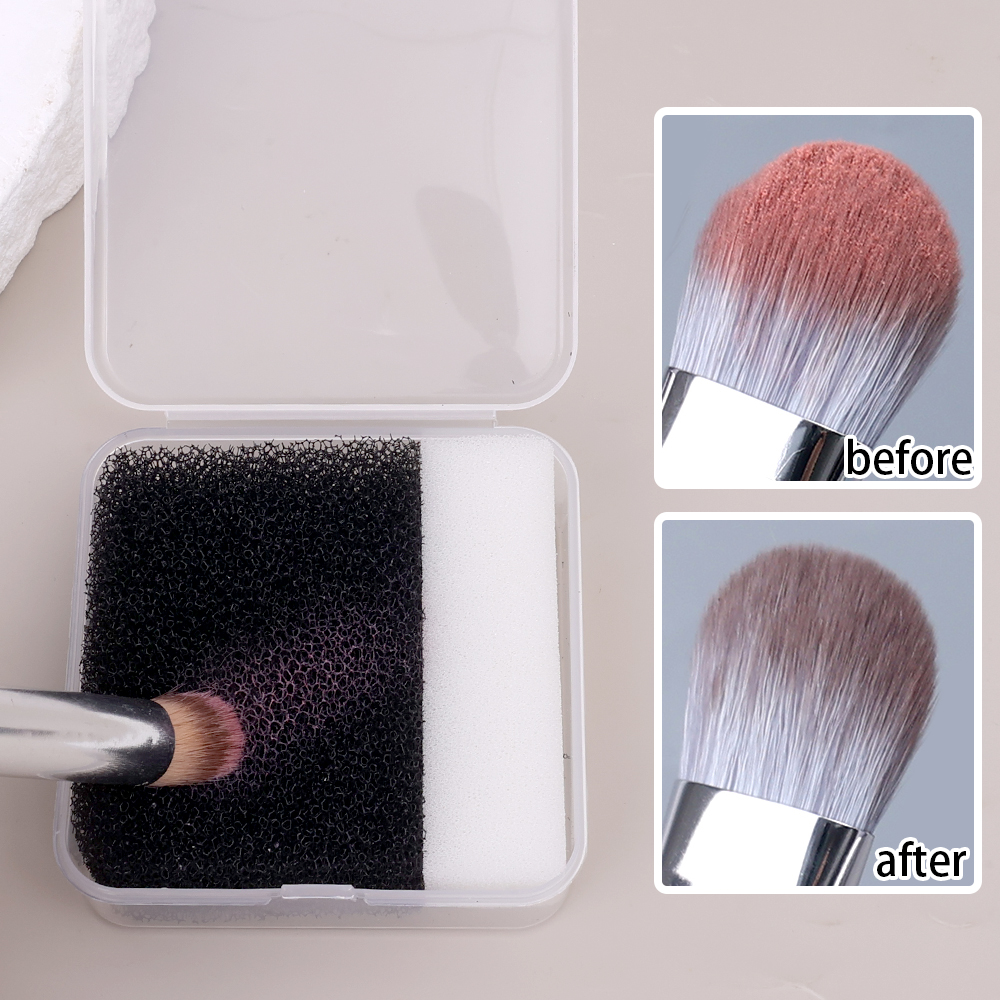 New Makeup Brush Cleaning Box  - đánh giá và giá Beauty Makeup Artist