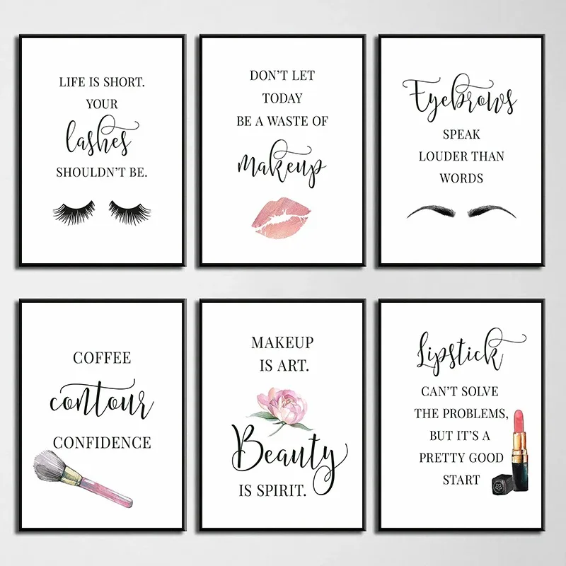 Makeup Quotes Poster Eyelash E - đánh giá và giá Makeup Is Beauty Quotes