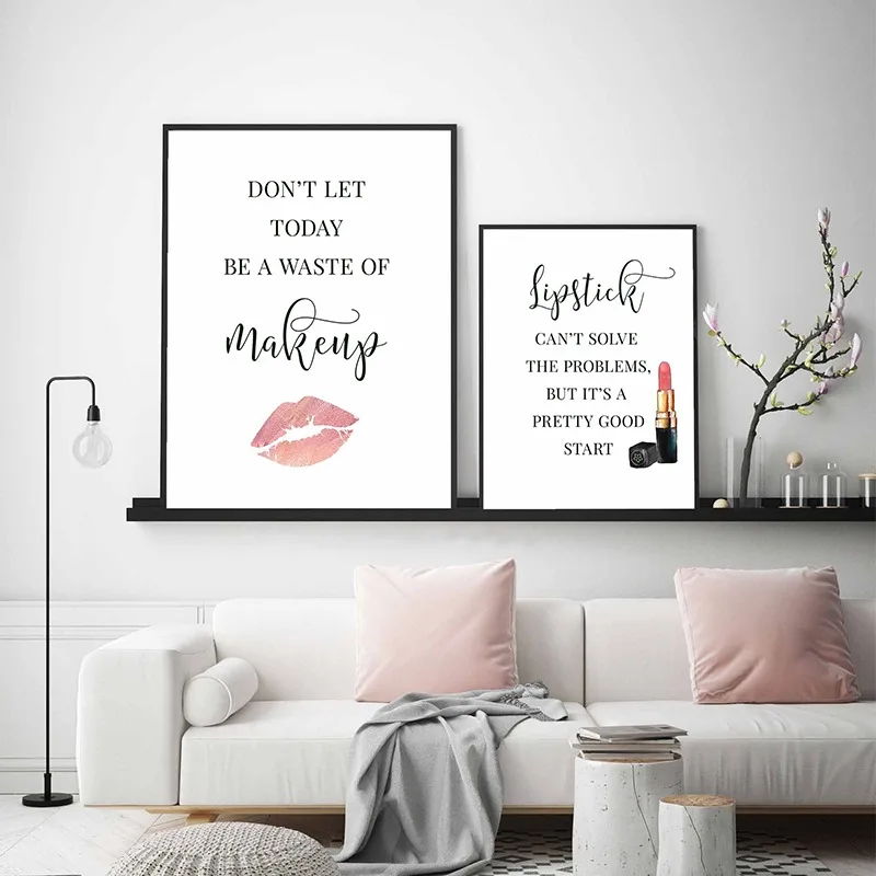 Makeup Quotes Poster Eyelash E - đánh giá và giá Makeup Is Beauty Quotes