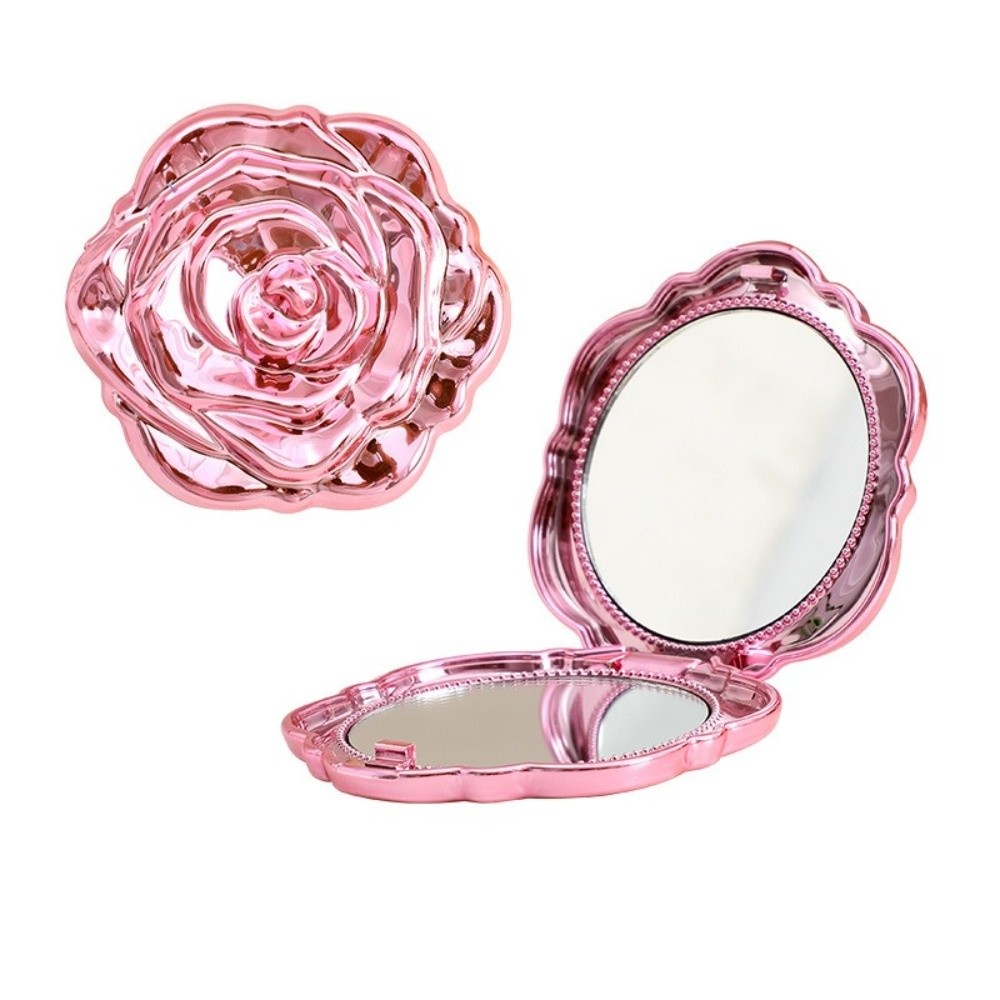 Elegant Round Rose Flower Mirr - đánh giá và giá Beauty Rose Makeup