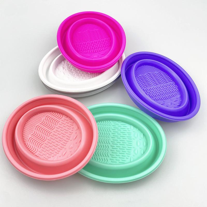 Folding Powder Puff Cleaning B - đánh giá và giá Makeup Brush Set