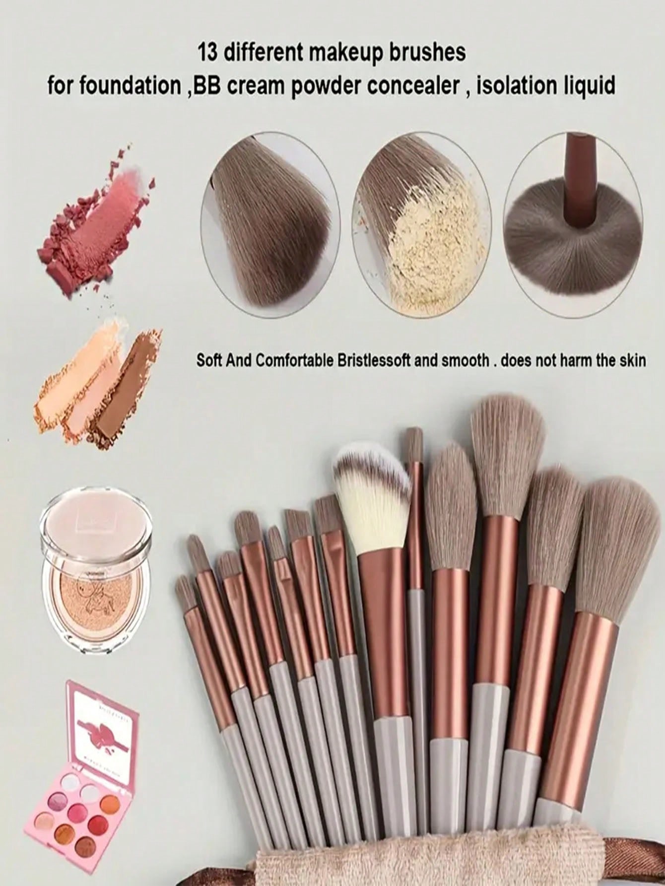 13pcs Professional Makeup Brus - đánh giá và giá Makeup Brush Set
