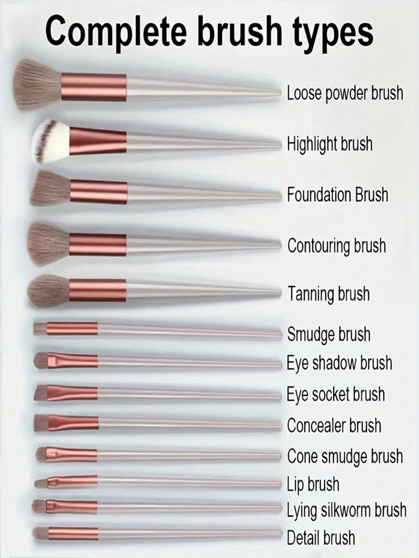 13pcs Professional Makeup Brus - đánh giá và giá Makeup Brush Set