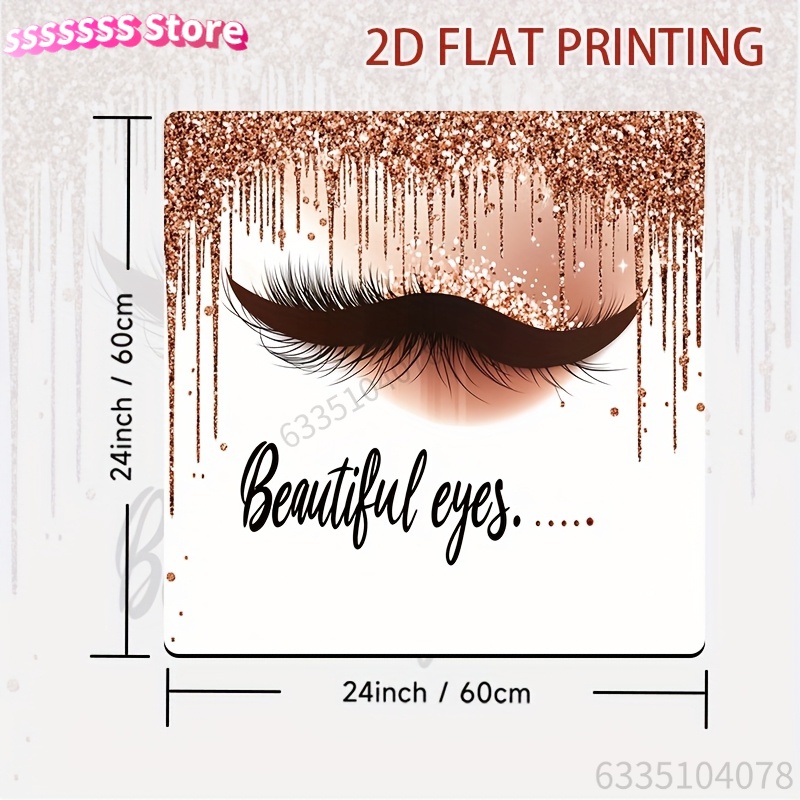 Non-Slip 2D Flat Printing Desk - đánh giá và giá Makeup Is Beauty Quotes
