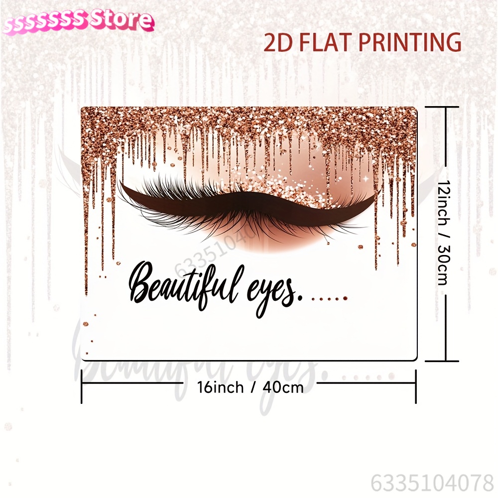 Non-Slip 2D Flat Printing Desk - đánh giá và giá Makeup Is Beauty Quotes
