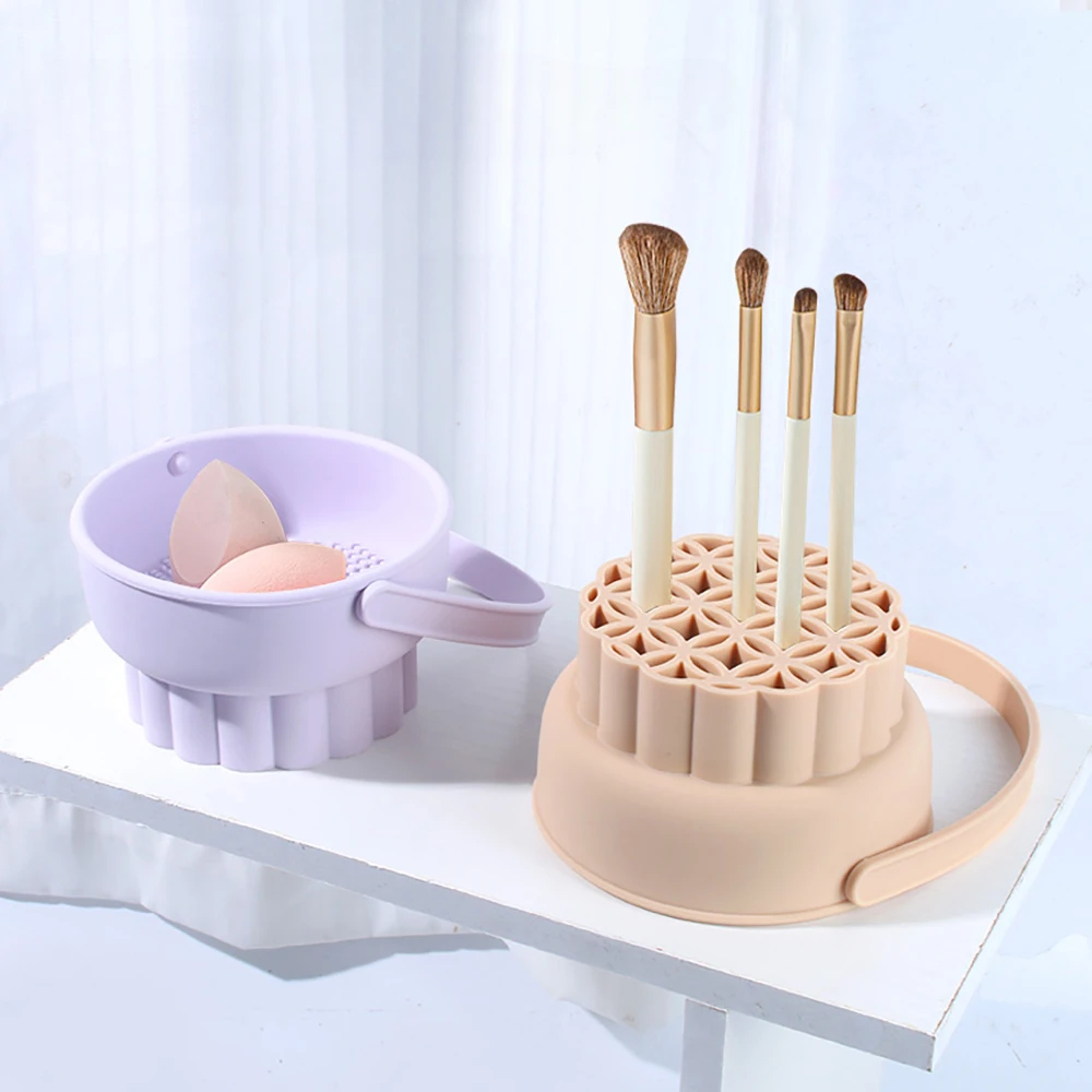 1PC Silicone Washing Bowl Make - đánh giá và giá Makeup Brush Set