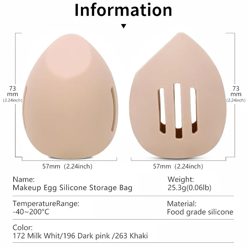 Silicone Beauty Egg Breathable - đánh giá và giá Beauty Makeup Egg