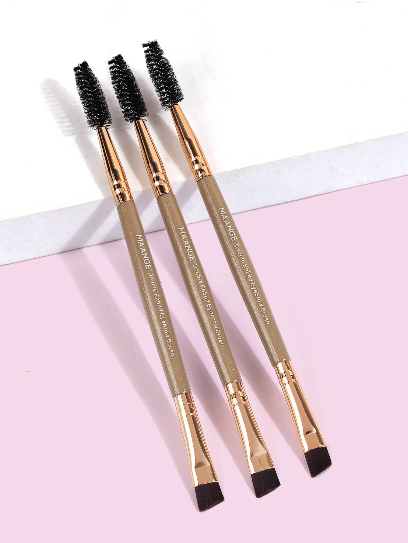 MAANGE 3pcs Professional Dual- - đánh giá và giá Makeup Brush Set