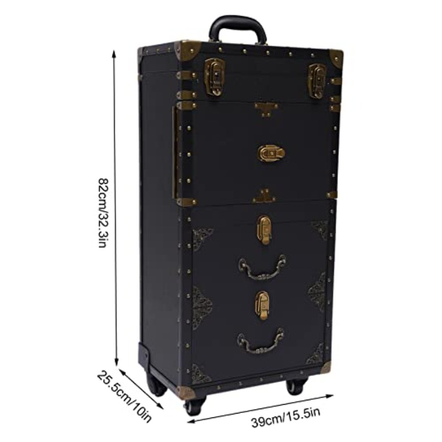 Rolling Lockable Makeup Train  - đánh giá và giá Beauty And Makeup