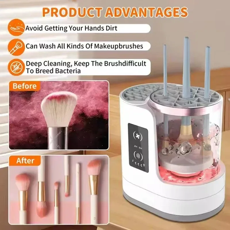 USB Electric Makeup Brush Clea - đánh giá và giá Beauty Home Makeup