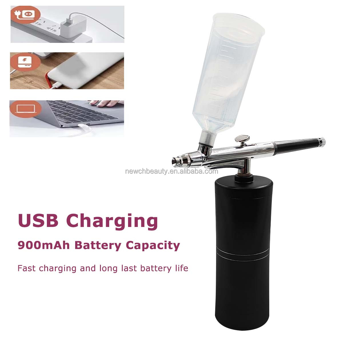 Cordless Airbrush Kit with Com - đánh giá và giá Beauty Makeup Artist