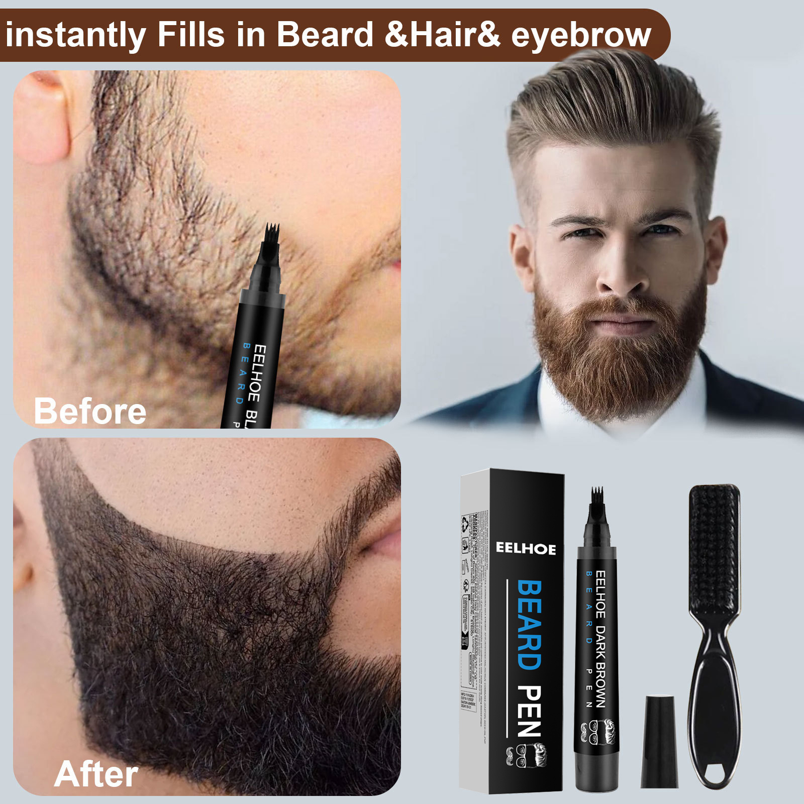 Beard Fillering Pen Kit Thicke - đánh giá và giá Beauty And Makeup