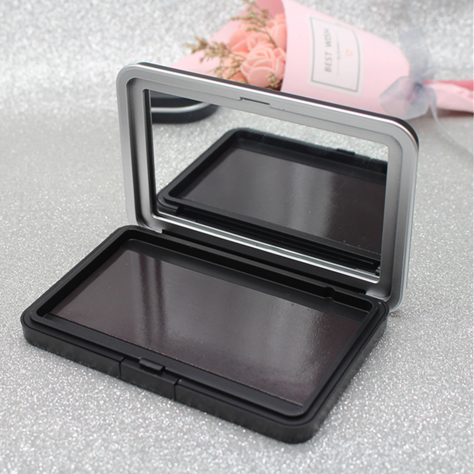 1Pc Matte Black Empty Magnetic - đánh giá và giá Beauty Makeup Kit Box