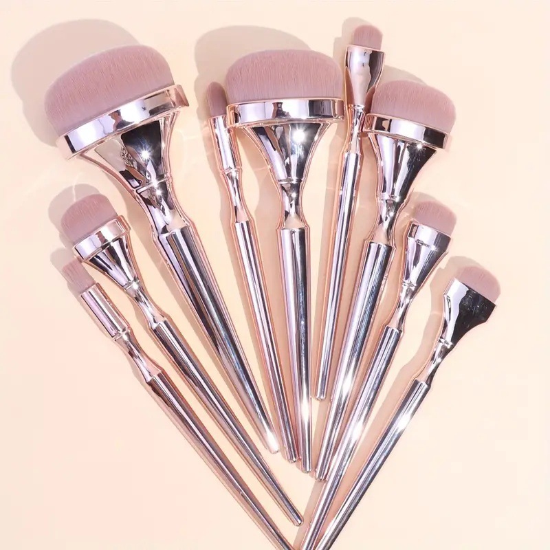 9pcs Rose Gold Makeup Brush Se - đánh giá và giá Beauty Rose Makeup