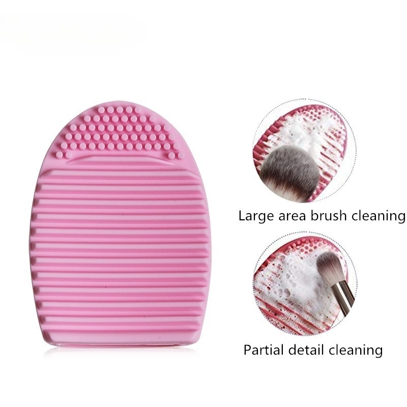 Pink Silicone Makeup Brush Cle - đánh giá và giá Makeup Brush Set