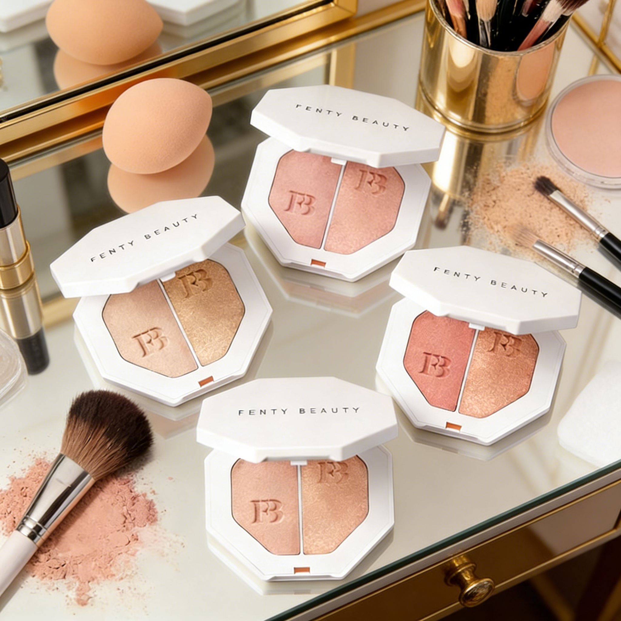 Fashion Fenty Beauty Two Color - đánh giá và giá Fenty Beauty Makeup Highlighter