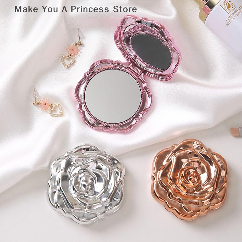 Portable Mini Mirror Retro Ros - đánh giá và giá Beauty Rose Makeup