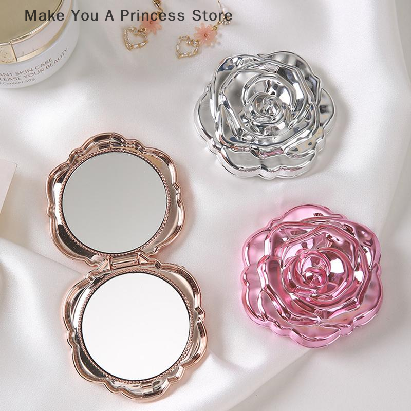 Portable Mini Mirror Retro Ros - đánh giá và giá Beauty Rose Makeup