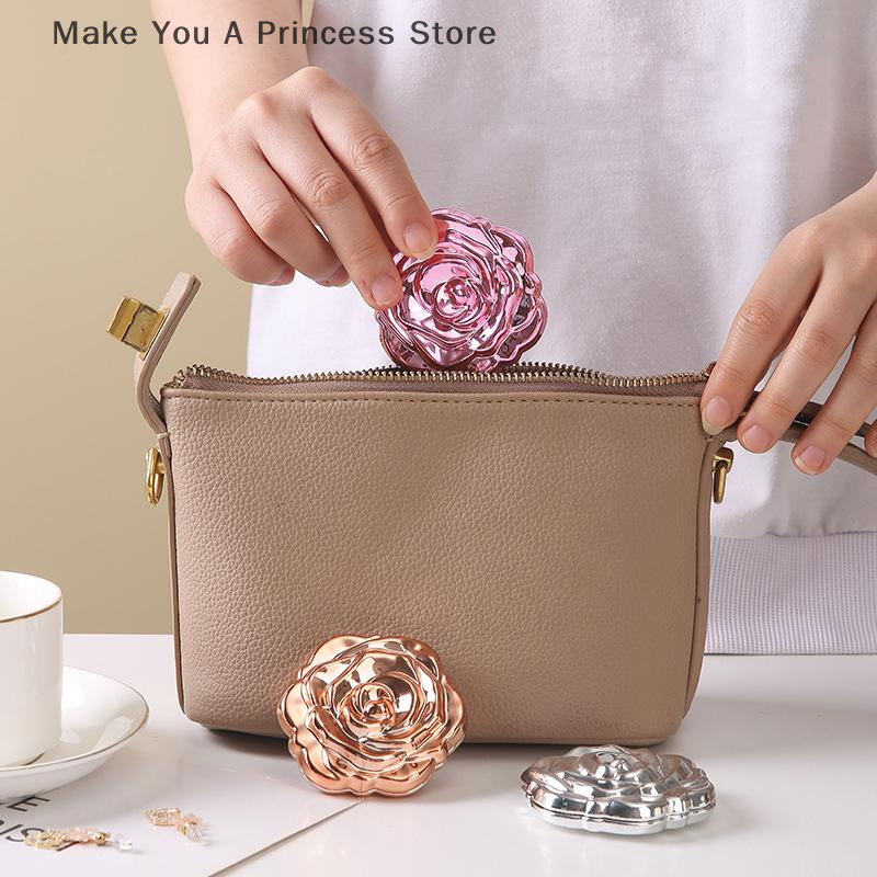 Portable Mini Mirror Retro Ros - đánh giá và giá Beauty Rose Makeup