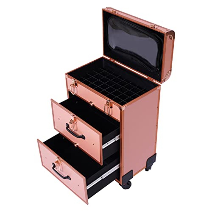 3-Tier Aluminum Rolling Makeup - đánh giá và giá Beauty And Makeup