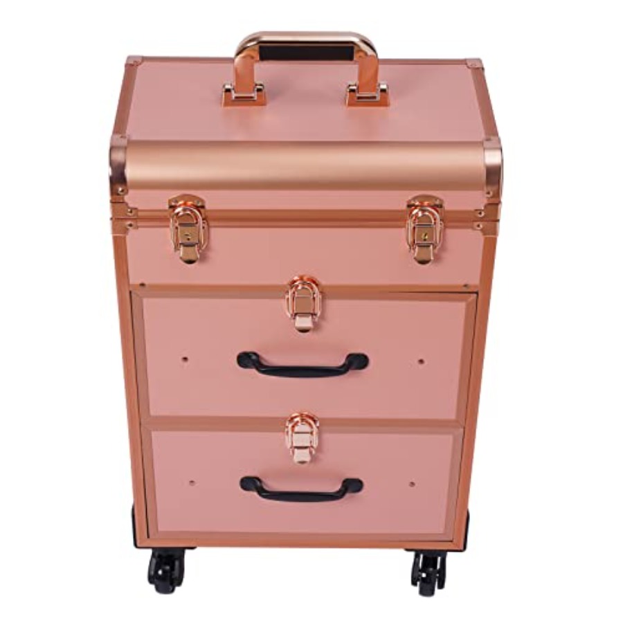 3-Tier Aluminum Rolling Makeup - đánh giá và giá Beauty And Makeup