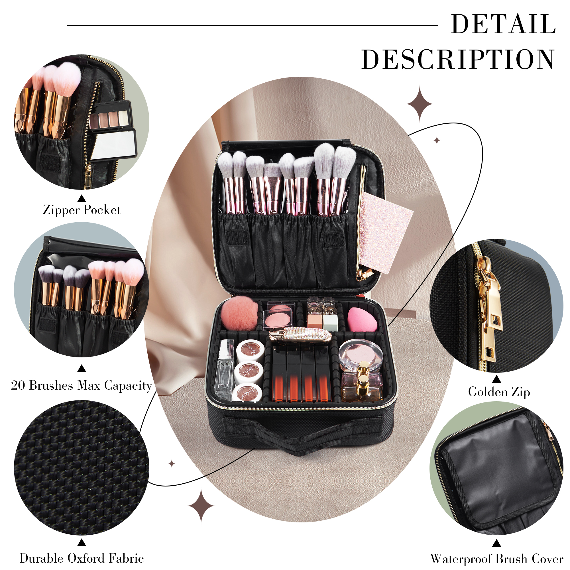 Cosmetic Case Makeup Bag Vanit - đánh giá và giá Beauty And Makeup