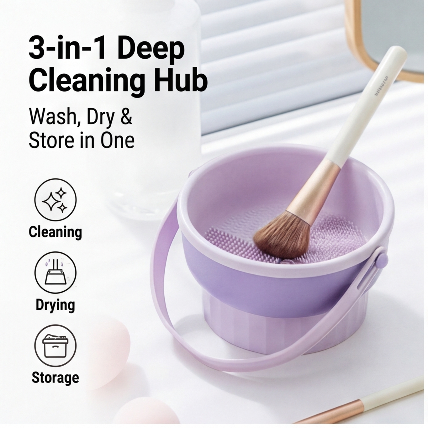 Silicone Makeup Brush Cleaning - đánh giá và giá Beauty Makeup Egg