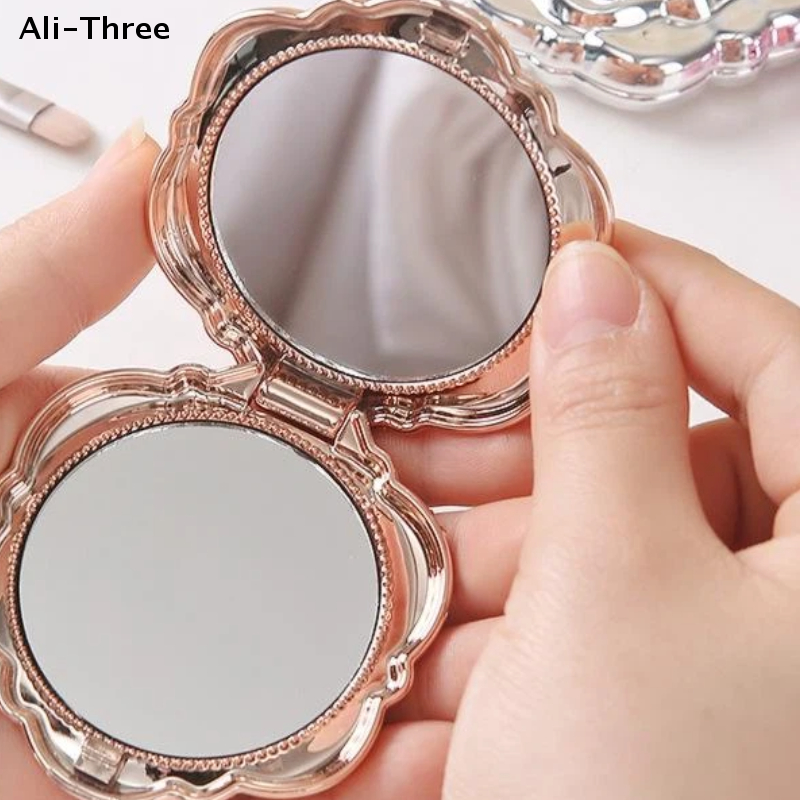 Portable Mini Mirror Retro Ros - đánh giá và giá Beauty Rose Makeup