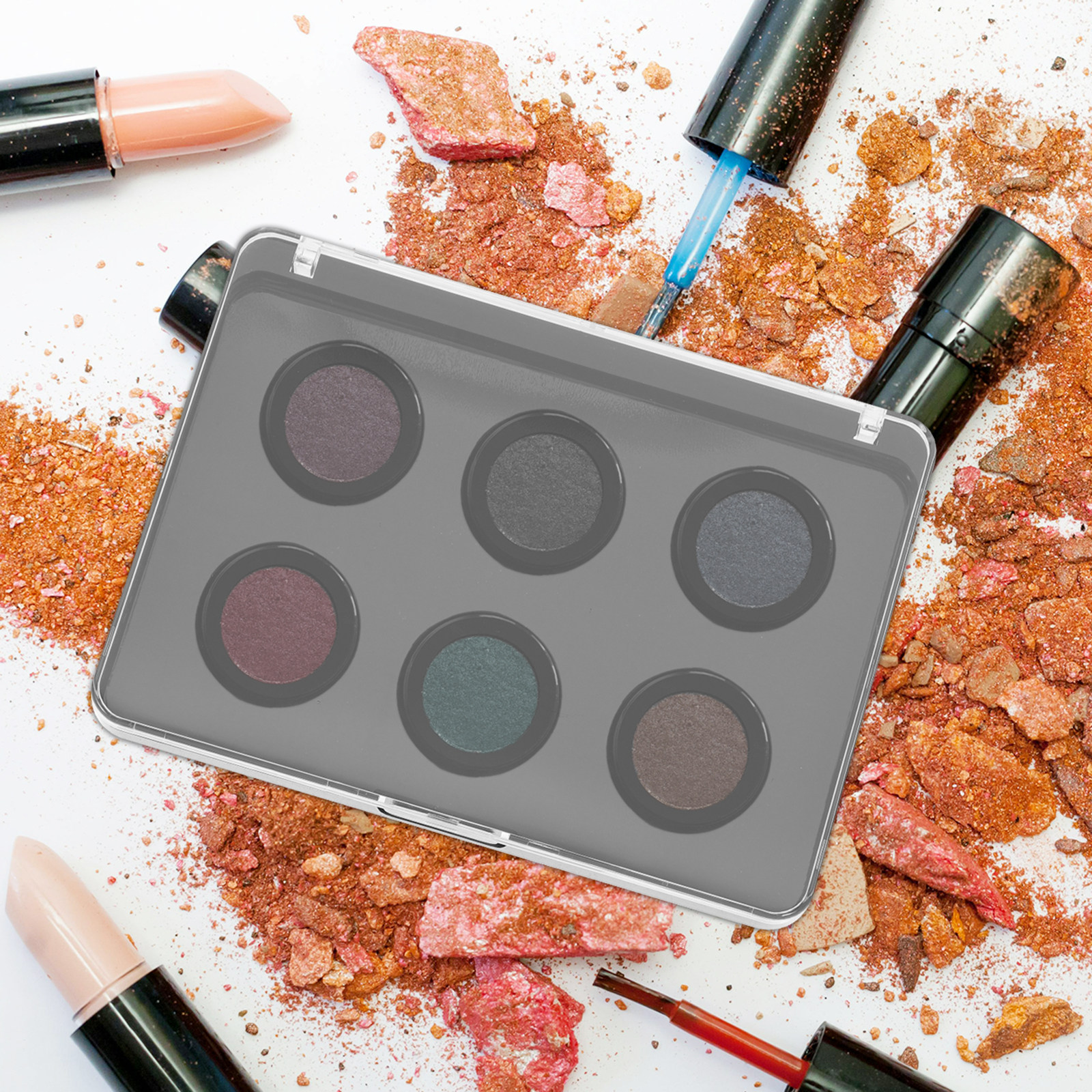 3Pcs Magnetic Empty Makeup Pal - đánh giá và giá Eyeshadow Palette