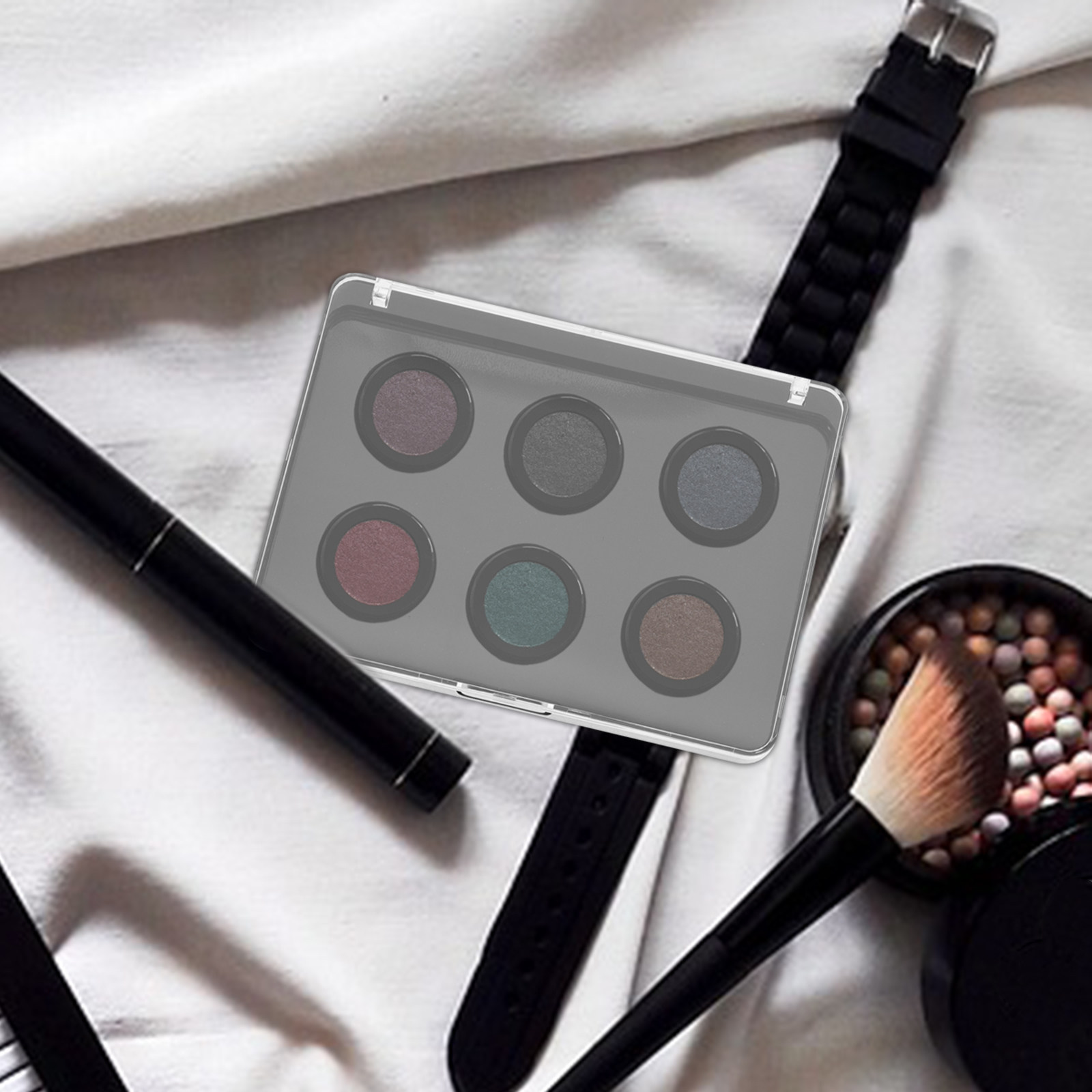 3Pcs Magnetic Empty Makeup Pal - đánh giá và giá Eyeshadow Palette