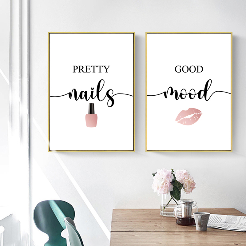 Nordic Pink Woman Red Lip Nail - đánh giá và giá Makeup Is Beauty Quotes