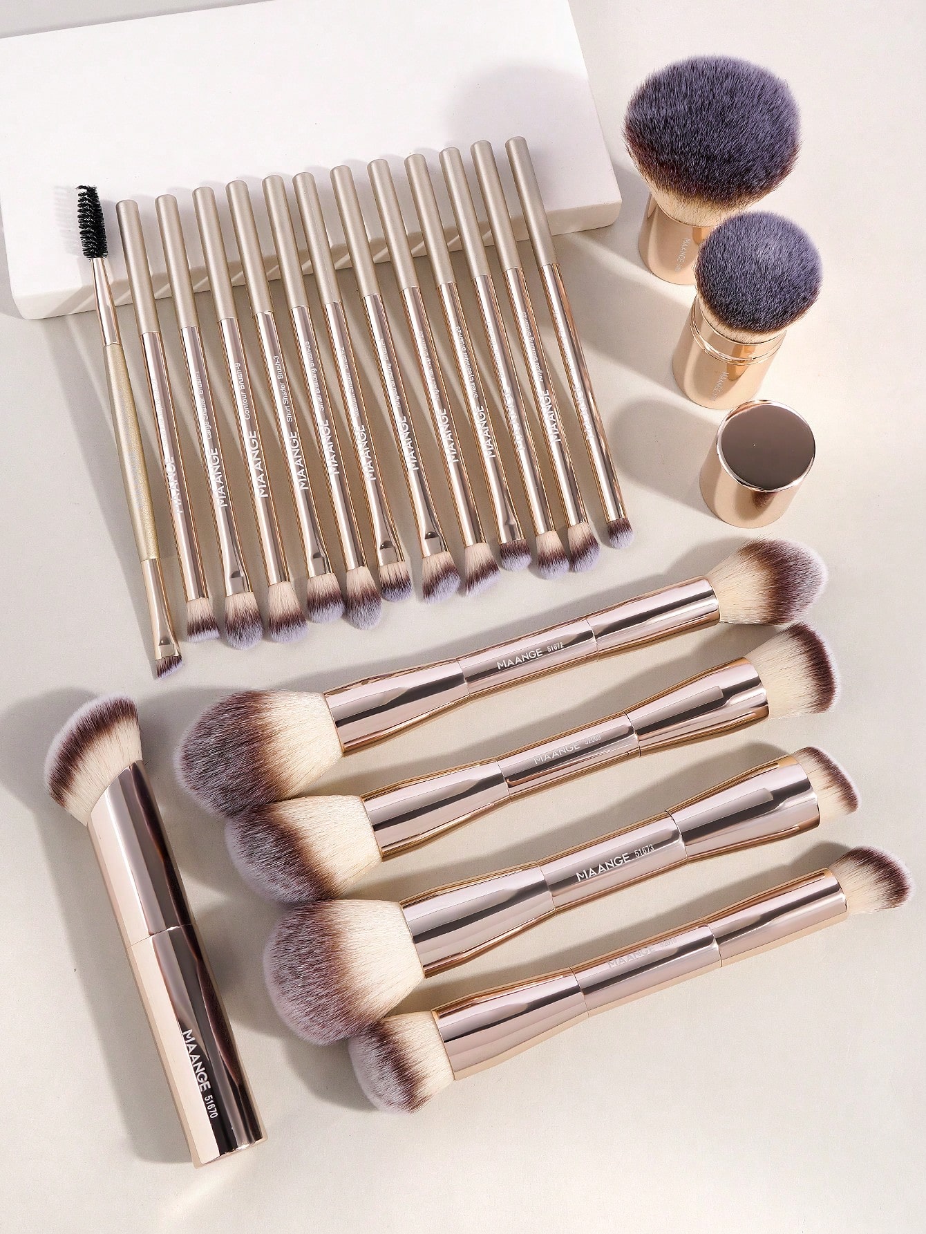 MAANGE 1/7pcs Or 13/20pcs Prof - đánh giá và giá Makeup Brush Set