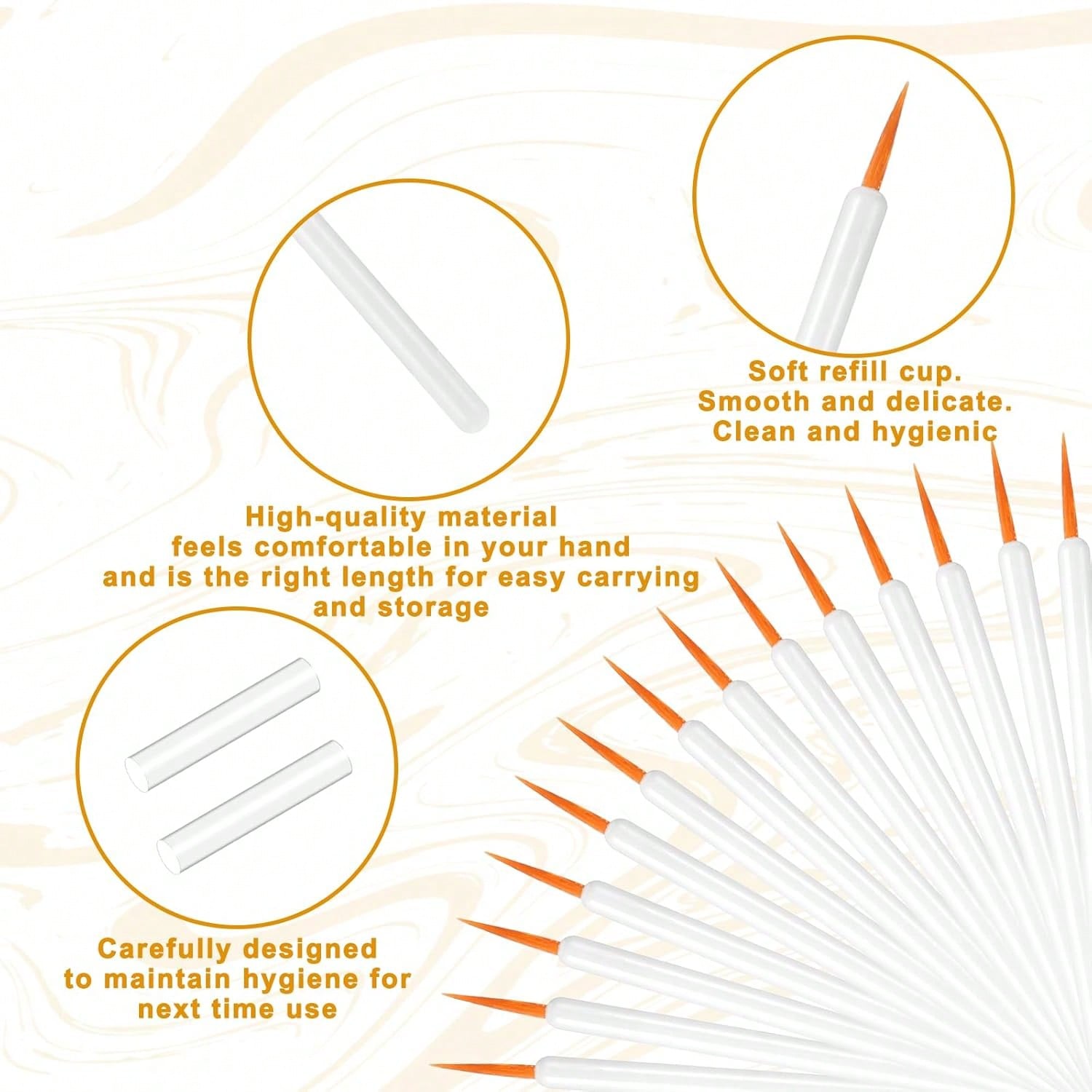 150 Pcs Disposable Eyeliner Br - đánh giá và giá Makeup Brush Set