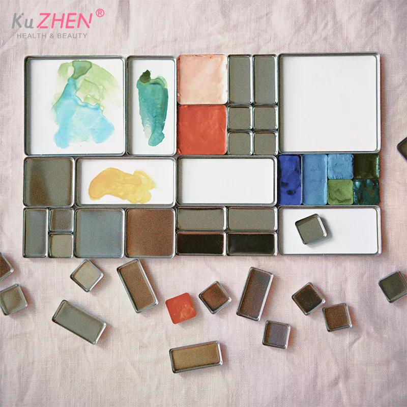 1/5/10pc Watercolor Box Packag - đánh giá và giá Eyeshadow Palette
