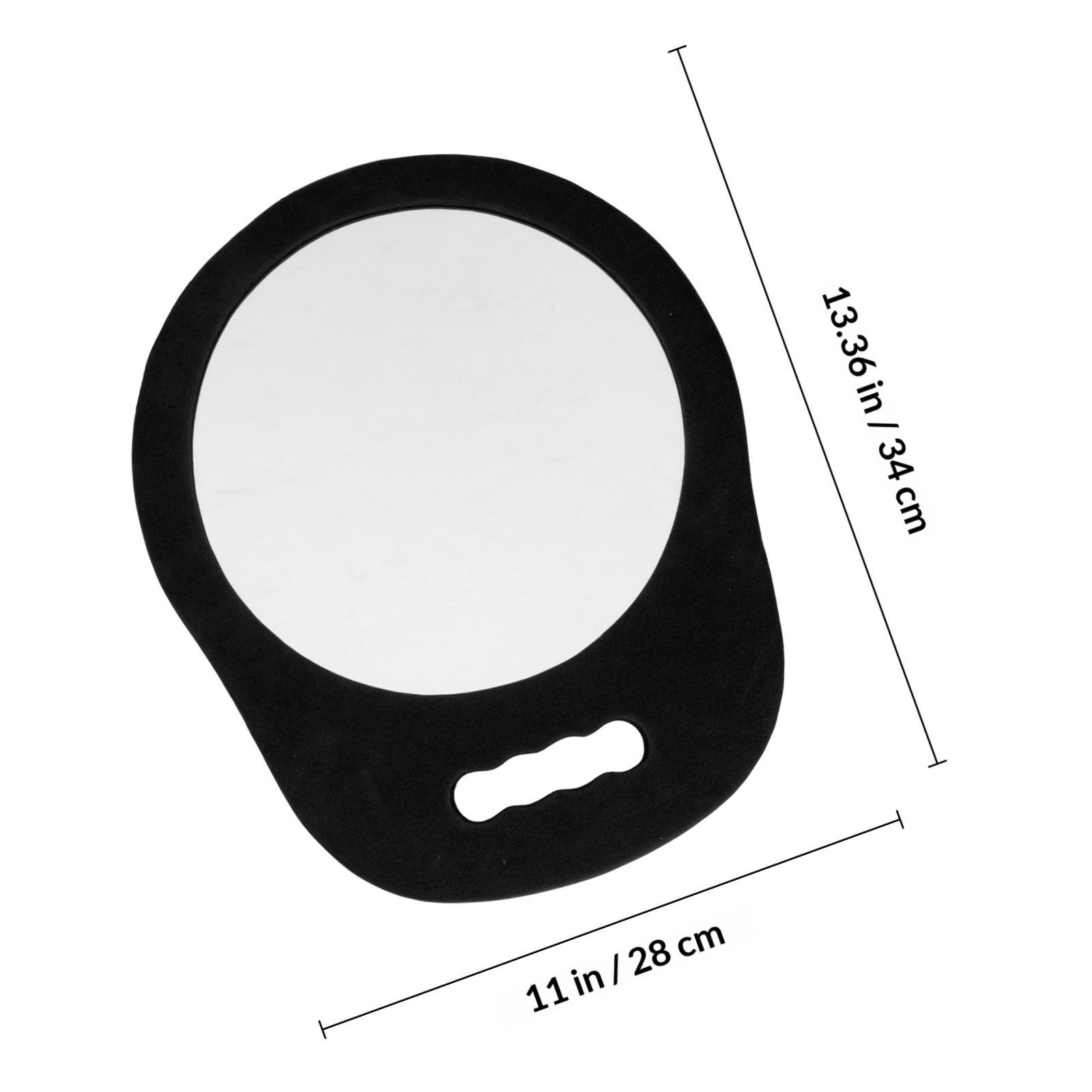 Round Foam Frame Handheld Mirr - đánh giá và giá Beauty Makeup Artist