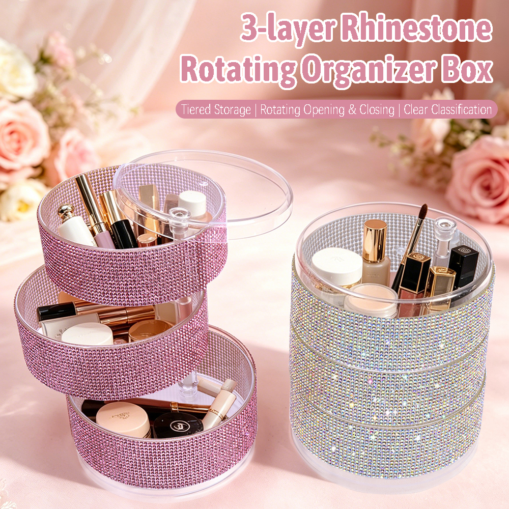 3-Layer Rotating Rhinestone Ma - đánh giá và giá Eyeshadow Palette